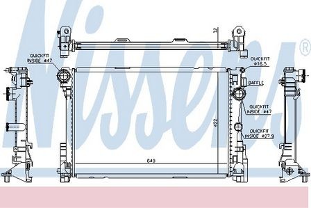 Nissens radiator for - nissens, mercedes