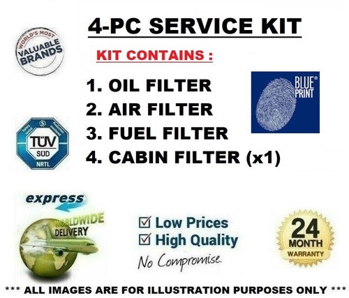 Adl filters set for - 4-pc,